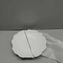 Leilifre Decorative Bowl for Home Decor, 10 in Fruit Bowl for Kitchen Counter, Key Tray for Entryway Table, White Ceramic Bowl for Minimalist Decor, Centerpiece, Coffee Table, Aesthetic Kitchen