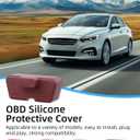 OBD Port Lid,OBD Port Lock,Waterproof OBD Cover Lock Anti Protector, Silicone Interface Protective Cover Sleeve for Variety of Models Automotive(5 Pack)