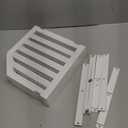 3 Tier Bamboo Corner Shelf(2 Pack),Dish Drying Rack,Plate Organizer,Kitchen Spice Rack for Countertop and Cabinet(White)