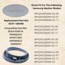 DC97-18094B Washer Door Boot Seal Gasket Diaphragm Compatible with Samsung DC64-03051A AP5917067 PS9606239 4000547 EAP9606239 WF42H5200AW/A2 WF42H5200AF/A2 with Spring Expansion Tool