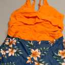 Aqua Eve Bikini with Shorts for Women - Two Piece Swimsuit with Boyshorts 2PC High Waisted Bathing Suits Swimwear, M