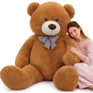 MaoGoLan Giant Teddy Bear 6 Feet Tall, Dark Brown Human Size Big Teddy Bear Stuffed Animal for Boyfriend,Girlfriend,Wife on Valentines Day,Christmas,Birthday