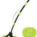 4 Sections Car Wash Brush with 15° Curved Aluminum Alloy Long Handle Telescopic Denser Chenille Microfiber Car Washing Mop for Exterior Interio Car RV SUV Truck Boat Solar Panel Household Clean 51.6”