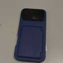 BXYJY for iPhone 17 Pro Max Case with Card Holder (3-5 Cards), Camera Cover Stand, Military Grade Protection, Shock Proof Heavy Duty Rugged Women Men Wallet Case for iPhone 17 Promax 6.9" 2025, Blue