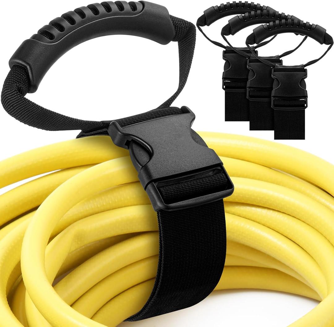 3 Pack 22 Inch Adjustable Extension Cord Organizer Holder with Handle Extension Cord Wrap Garage Hose Storage Hanger Straps for Men Workshop Garden Organization Storage Pool Boat Rv Cords, and Cables