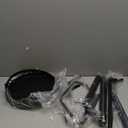 AUGOHCMIL Coat Rack Freestanding with Umbrella Holder – Metal Hanger Stand, Hall Tree with 12 Hooks, Entryway Organizer for Hats, Bags, and Clothes (Black)