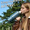 Tumbler Adapter for Stanley to Flavor Cartridge, Compatible with Stanley Quencher H2.0 FlowState Tumblers 30oz&20oz, Adapter to Flavor Cartridge, BPA Free, Food Grade Silicone Leak-Proof (Blue Spruce)