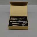 20 pieces 18/10 Stainless Steel Silverware Sets With Champagne Handle,Vintage Cutlery Sets,Sliverware set Service for 4,Dishware Safe (20,champagne)