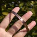 ABBECIAO Copper Cuff Bracelet Blanks for Metal Stamping and Engraving (16 Ga.) 1/4" x 6"- Pack of 6