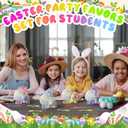 Wiwiqing 24 Set Easter Mini Animal Plush Toy Set with Bunny Sticky Hands Egg Cards Mesh Bags Small Stuffed Animal Bulk with Easter Eggs for Party Favors Basket Stuffers Classroom Prize