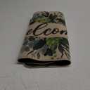 Artoid Mode Eucalyptus Floral Leaves Welcome Spring Doormat, Summer Decor Low-Profile Switch Rug Door Mat Floor Mat for Indoor Outdoor 24x35 Inch (Beige)