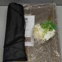 Wooden Wedding Seating Chart Board, Two Connectable Panels (23.7"17"), 0.32" Thick, Foldable Design with Metal Stand, White Lace Ribbon, Floral Dcor, and 20 Cards for Ceremony & Reception