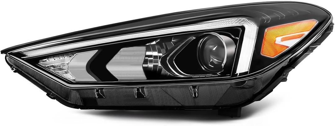 Driver Side Halogen Headlight Assembly w/DRL Comptible with 2019-2021 Tucson Left Headlamp 92101D3650