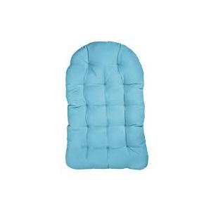  44-in x 27-in Sky Blue Patio Chair Cushion