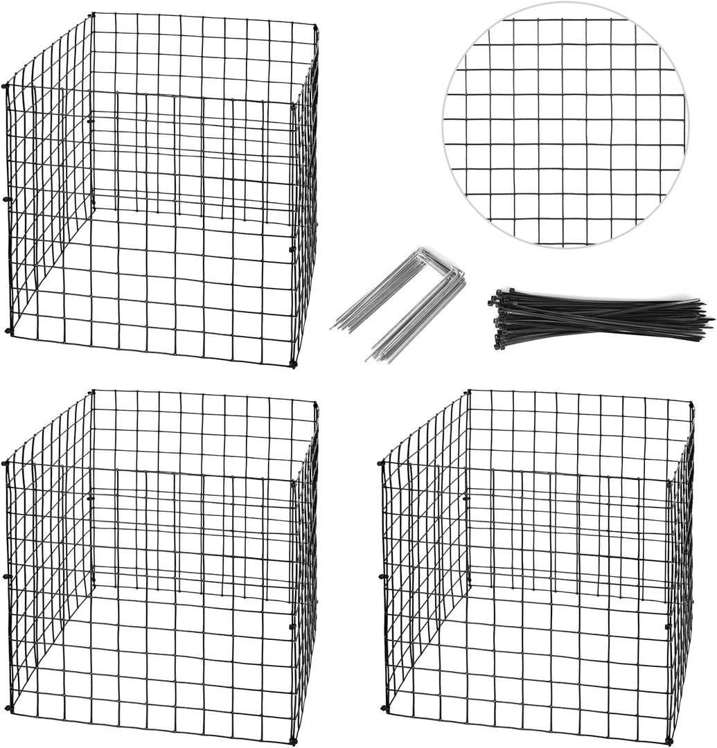 12 Sheet Small Wire Plant Protectors with Nylon tie Plant Protector 12 Garden Wire Plant Mesh U-Shaped Garden Stakes for Plants, Vegetables and Shrubs (12) 12 Sheet Small Wire Plant Protectors with Nylon tie Plant Protector 12 Garden Wire Plant Mesh U-Shaped Garden Stakes for Plants, Vegetables and Shrubs (12)