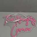 QiaoFei LED "The Naughty Corner" Neon Sign Word/Letters USB Powered Neon Lights for Girls Room Home Bar Art Wall Decor Party Window Living Room Decor Birthday Christmas' Gift(Red)