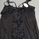 Avidlove Babydoll Lingerie for Women Floral Snap Crotch Teddy Chemise Nightie Lace Nightgown, XL