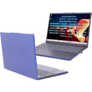 mCover Case ONLY Compatible for 2025-2026 15" Lenovo IdeaPad Slim 3 15AHP10 / 15ARP10 / 15IRH10 / 15IRU10 Series Windows Computers (NOT Fitting Any Other Lenovo Models) (Blue)