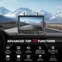 Wireless Backup Camera - Rv Backup Camera with HD 7" Monitor - Dual Back Up Camera Systems for Truck - IP69 Waterproof Rv Camera with DVR, Night Vision for Rv, Truck, Trailer and Camper