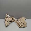 2-Piece Stretch Ottoman Covers  Rectangle Slipcovers for Folding Storage Stools, Non-Slip Elastic Bottom, Soft Fabric Furniture Protectors (Khaki, X-Large)