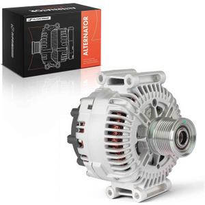 A-Premium Alternator Compatible with Jeep Grand Cherokee & Mercedes-Benz E280, E300, E320, ML320, Sprinter 2500 3500 & Dodge & Freightliner, V6 3.0L, 180A 12V CW 7-Groove Clutch Pulley