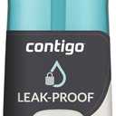 Contigo Ashland 2.0 Leak-Proof Water Bottle with Lid Lock and Angled Straw, Dishwasher Safe, Interchangeable Lid, 24oz, Juniper (24oz (Pack of 1))