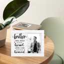 Brother, I Will Hold You in My Heart Until I Can Hold You in Heaven, Memorial Picture Frame Gift for Loss of Brother, Sympathy Gift for Loss of Brother, 4x6 inch Photo (8x10)