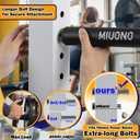 MIUONO Weight Plate Holder, Power Rack Attachments Squat Rack Weight Plate Holder Storage for 2 inch Olympic Plates, 2x2 3x3 2x3 Power Cage for 5/ 8 Holes (2 Pack)