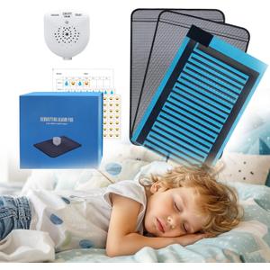 Bed Wetting Alarm Pad for Boys Girls Older Kids and Elderly,Pee Alarm with 3 Working Modes and Volume Control for Potty Training(Black)