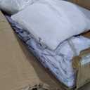 6 Sets Teepee Tent with Inflatable Airbed, Fitted Sheet and Pillow Inserts Play Tent White Washable Foldable for Indoor Outdoor Slumber Party Sleepover Playhouse