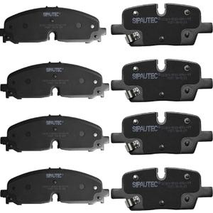 SIPAUTEC-Front and Rear Brake Pad Set 4-Wheel Set Ceramic Disc Brake Pads Replacement For 2021-2025 Buick Enclave,2021-2024 Cadillac XT5/XT6,Chevy Blazer Traverse 2021-2025 GMC Acadia