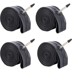 BWSHLF 26 Inch Bike Tubes (2 Pack), Durable Butyl Rubber MTB Bicycle Replacement Fit 26x1.75/2.3, Presta Valve 48mm