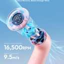 Aecooly Portable Handheld Fan, Powerful Turbo Mini Fan, 16500 RPM High Speed Aero, 14H Max Cooling Time, 5 Speeds Pocket Rechargeable Personal Small Travel GIfts for Women Men -Pink