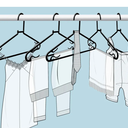 Plastic Hangers Black 50 Of Pack