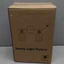 Set of 2 Wall Sconces for Bathroom, Coastal Modern Vanity Lights with Clear Glass Shade, Black Bathroom Wall Lamp for Mirror Kitchen Living Room Hallway Cabinet Porch