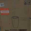 Kante 23.6" H Natural Concrete Finish Concrete Tall Planters Large Outdoor Indoor Decorative Plant Pots with Drainage Hole and Rubber Plug, Modern Tapered Style for Home and Garden