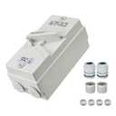 Antrader 1Pcs Enclosed Motor Disconnect Switch,35A 3Pole 380V Universal Disconnect Switch,IP66 Outdoor Waterproof Switches for Generator Boat and Welding