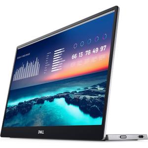 Dell 14 Portable Monitor - P1424H - 14-inch Full HD (1080p) 1920 x 1080, IPS Panel, USB-C connectivity, Comfortview, 3-Year Advanced Exchange Service - Silver