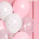 xo, Fetti Party Decorations Pink Latex Bow Balloons - 24 pk, 12" | Bachelorette Decorations, Bow Theme Birthday Party, Bridal Engagement Decor, Coquette Cute Supplies