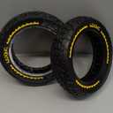 BANGTING 2PCS 60/70-6.5 Scooter Tire Tubeless, 10x2.5 inch Front or Rear Replacement Solid Tires, 10x2.5-6.5 Rubber Tire for Segway Max G30/G30D/G30E/G30E/G30LP/G30D II (Yellow)