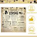 3 x 30th Birthday Decorations for Him Her, Vintage 50PCS Back in 1996 30th Party Napkins Decor, Disposable Cheers to 30 Years Napkins Supplies