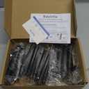 Ravinte 30 Pack | 5 Inch Cabinet Pulls Matte Black Stainless Steel Kitchen Drawer Pulls Cabinet Handles 5 InchLength, 3 Inch Hole Center