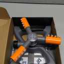 Joeys Sprinkler for Yard, Rotating Garden Sprinkler for Large Area Coverage, Lawn and Yard Sprinklers (Orange) (Gray)