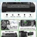 Camping Misting Fan - 24000mAh Portable Battery Powered Fans with 9oz Water Tank, Light, Hook - Rechargeable, 120H Cooling, Last 5H Mist, 4 Speed, Sleep Mode - Outdoor Gear, Travel Essentials