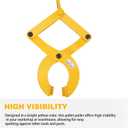 Pallet Puller,3T/6600 LBS Capacity Pallet Jack Puller,Heavy Duty Single Scissor Clamp for Forklift Chain,Pulling Pallets,6.7 Inch Jaw Opening
