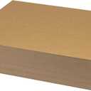 Samsill Chipboard Sheets 8.5 x 11 Inches, 50 Pack, Acid Free, 0.057 Heavy Weight, Brown, Create Three-Dimensional Embellishments for Cards, Mixed Media, Crafts, Fabric Organizer