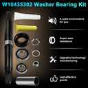 Funmit W10435302 & W10447783 Washer Bearing Tool Kit and Tub Seal Replacement for Whirlpool Cabrio and Maytag Bravos XL Washers, Repair Noisy, Shaking, Leaking, UL/OL Error Issues