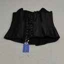 Zhitunemi Women's Satin Underbust Corset Bustier Waist Training Cincher Plus Size Corsets M