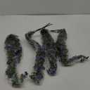 RECUTMS Outdoor Fake Flowers Artificial Hanging Plants Faux Silk Shrubs Plastic Greenery for Living Room House Wall Window Porch Office Wedding Decor 4Pcs UV Resistant (Purple)