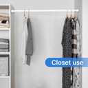 AIZESI 2pcs Spring Tension Rods Adjustable 26 to 39 inch Small Tension Curtain Rod No Drilling Expandable Spring Loaded Curtain Rod,Suitable for Doors and Windows 28 to 36 inch, White